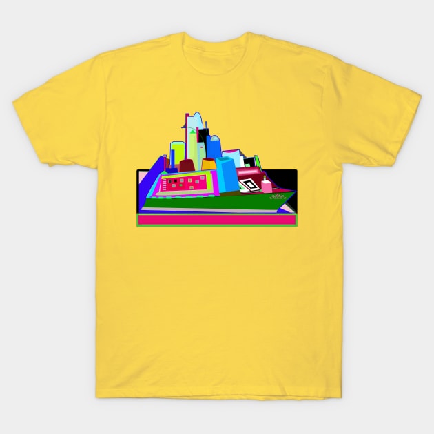 Big Colorful Boat T-Shirt by momomoma